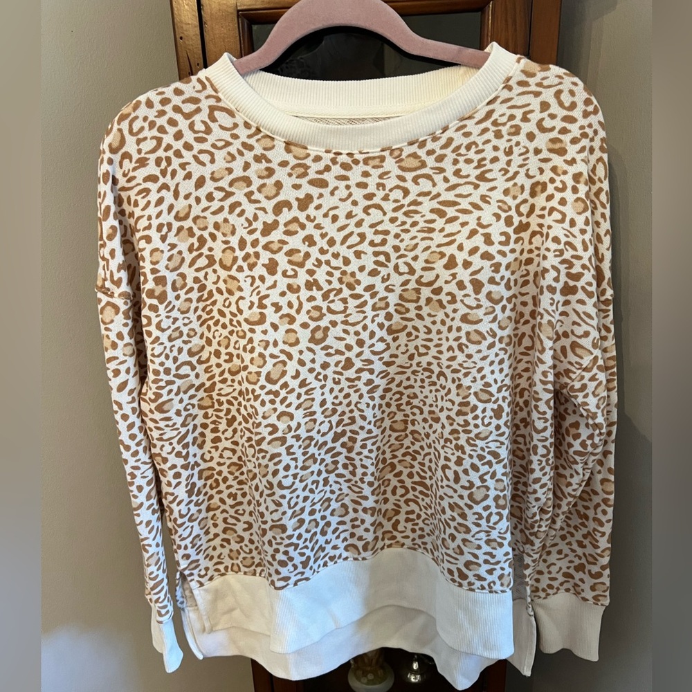 Lightweight sweatshirt type top.